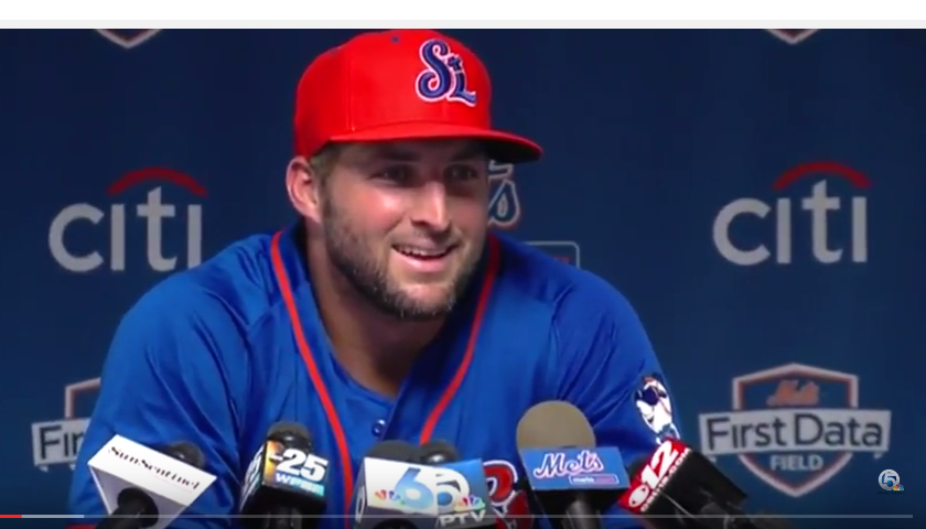 Tim Tebow Crushes Another Home Run - Tennessee Star