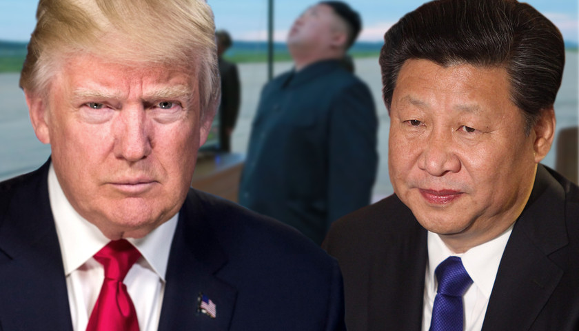 President Donald Trump, President Xi Jinping, Kim Jong Un