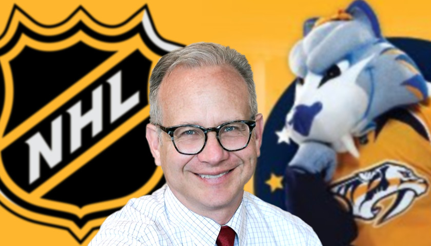 David Briley, the NHL, and Gnash, the Predators mascot