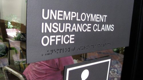 Unemployment sign