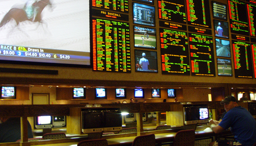 The sports betting areas inside the casinos are like trading floors.