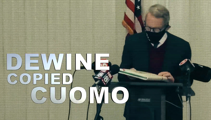 Mike DeWine in a political ad