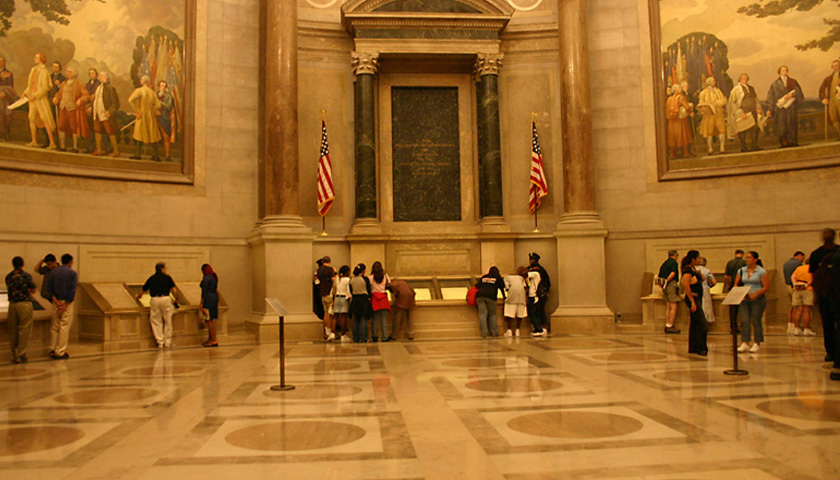 Interior of the National Archives and Records Administration