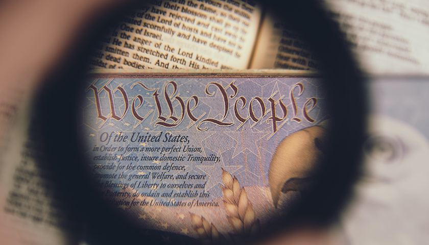 Magnification of the U.S. Constitution