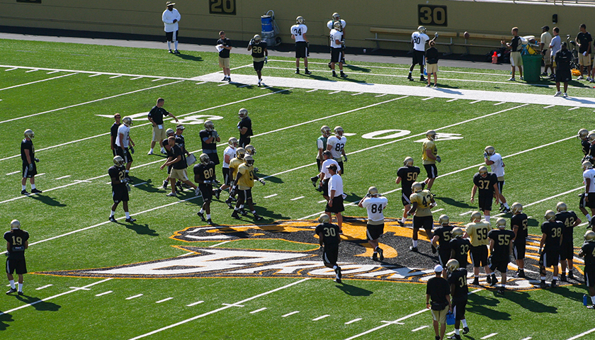 Western Michigan University football practice