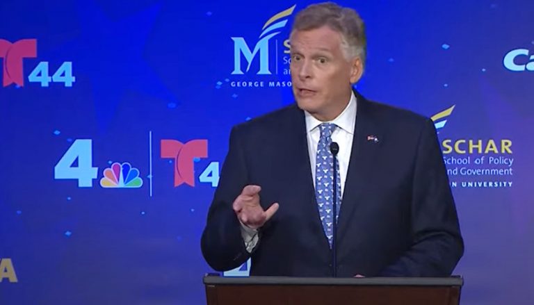 Virginia Gubernatorial Race Youngkin Pounces After McAuliffe Abruptly 