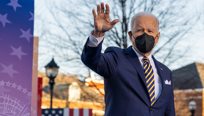 Joe Biden waving