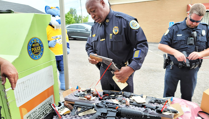‘Gift Cards for Guns’ Event Sees 76 Firearms Turned Over to Metro Nashville Police in Exchange for $50 Kroger Gift Cards