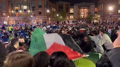 Pro-Palestine Protesters at Ohio State University