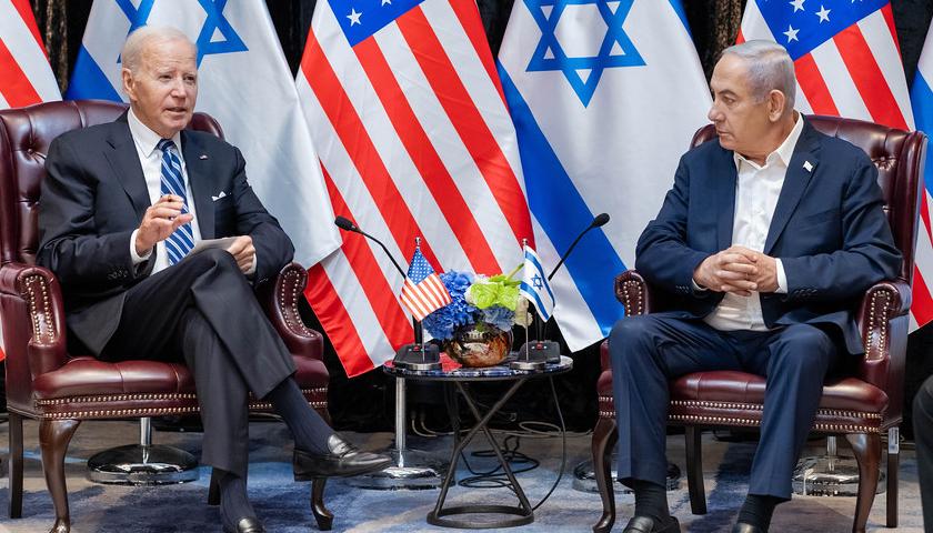 President Joe Biden with Prime Minister Benjamin Netanyahu