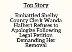 TN Top Story: Embattled Shelby County Clerk Wanda Halbert Refuses to Apologize Following Legal Petition Demanding Her Removal