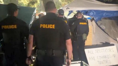 University of Arizona Police Gaza Protest