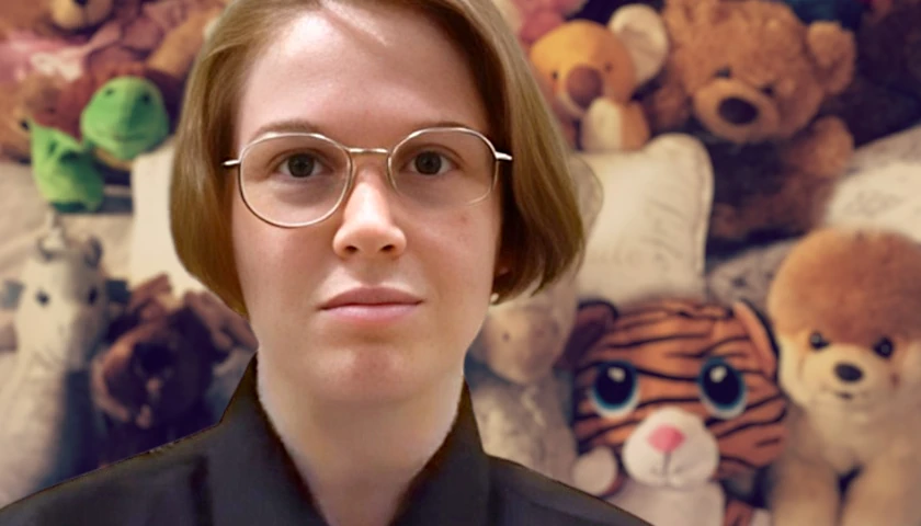 Audrey Hale with stuffed animals (composite image)