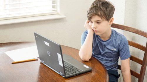 Kid on Computer