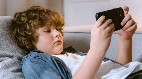 Little Boy on a Cell Phone