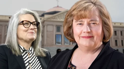 Rachel Mitchell and Katie Hobbs