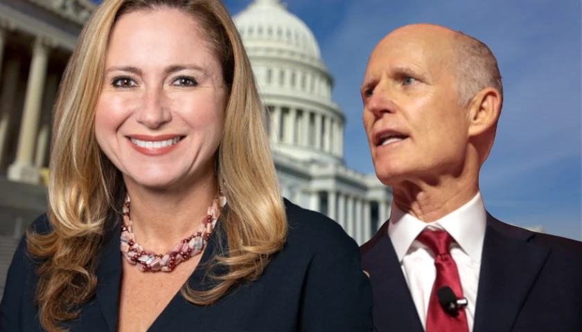 Debbie Mucarsel-Powell and Rick Scott