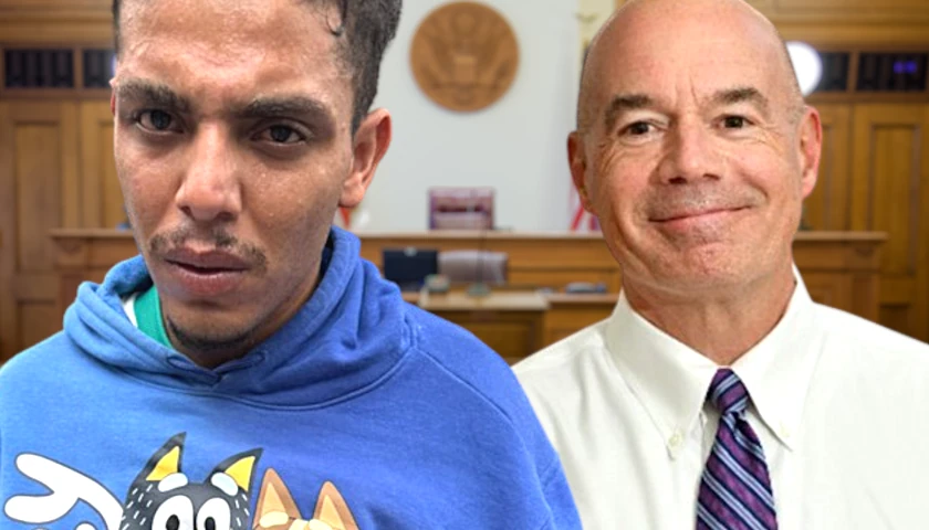 Ulises Martinez and Judge Jim Todd in a courtroom (composite image)