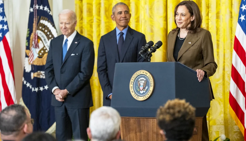 Barack Obama, Joe Biden, Kamala Harris