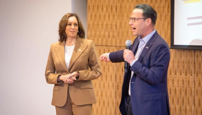 Josh Shapiro and Kamala Harris