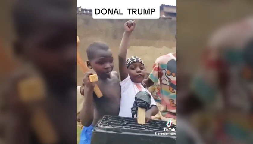 Uganda Children Role Play Trump Assassination Attempt