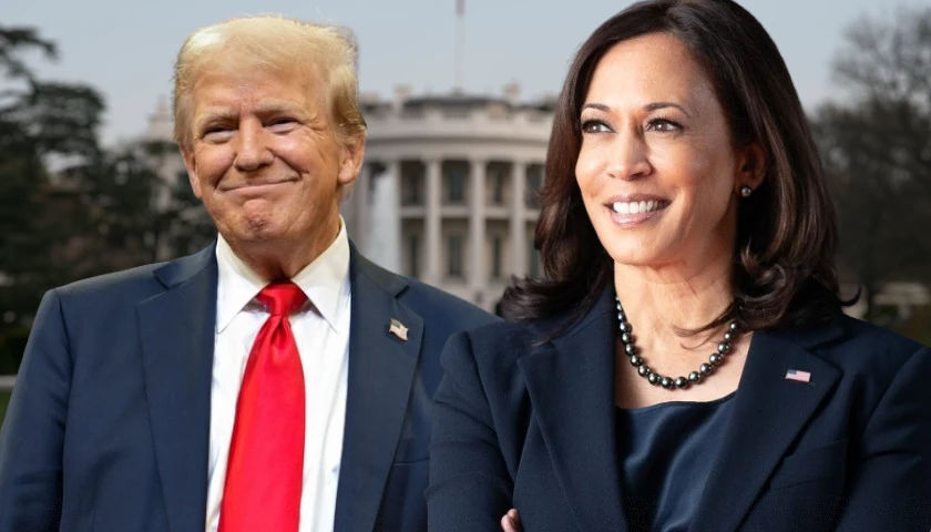 Donald Trump and Kamala Harris