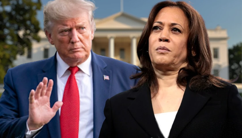 Donald Trump and Kamala Harris