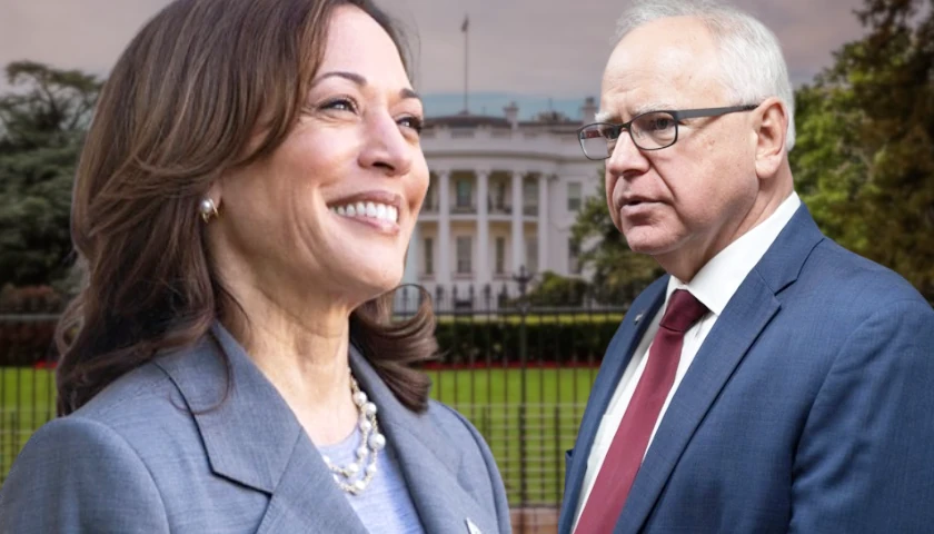 Kamala Harris and Tim Walz