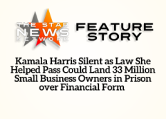 TSNN Featured: Kamala Harris Silent as Law She Helped Pass Could Land 33 Million Small Business Owners in Prison over Financial Form