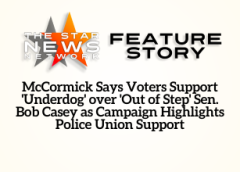 TSNN: McCormick Says Voters Support ‘Underdog’ over ‘Out of Step’ Sen. Bob Casey as Campaign Highlights Police Union Support