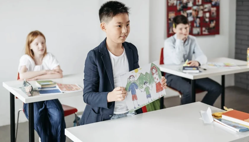 Students in Class Learning