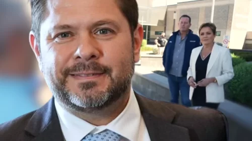 Ruben Gallego, Kari Lake with Rich Grenell