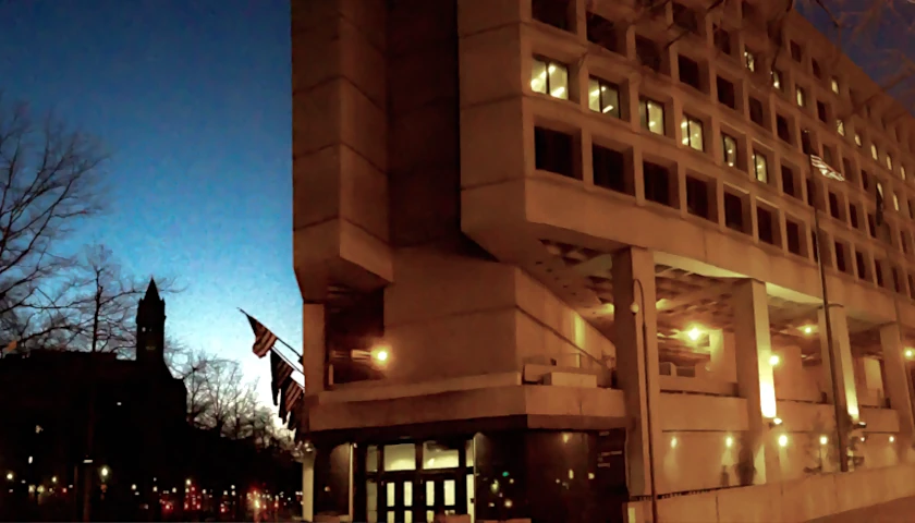 FBI HQ at dusk