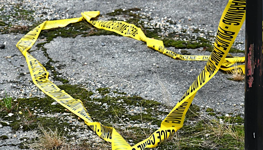 Crime Scene Tape Torn