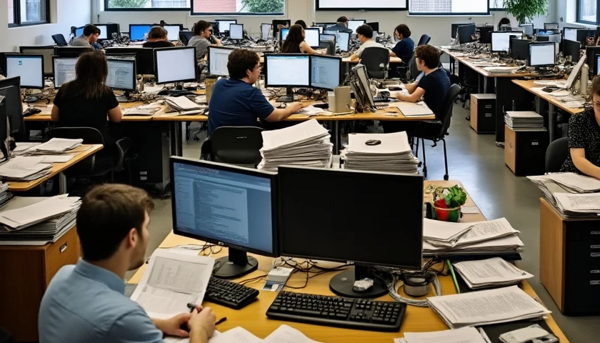 Legacy Newsroom (illustration)