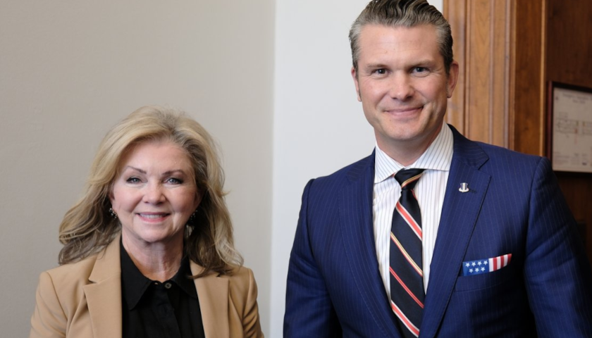 Sen. Marsha Blackburn and Pete Hegseth