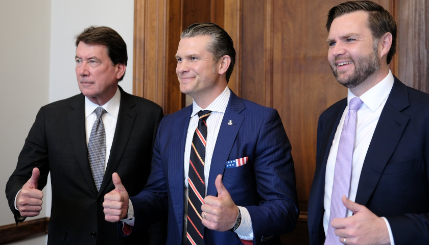 Sen. Bill Hagerty, Pete Hegeth, and Sen JD Vance