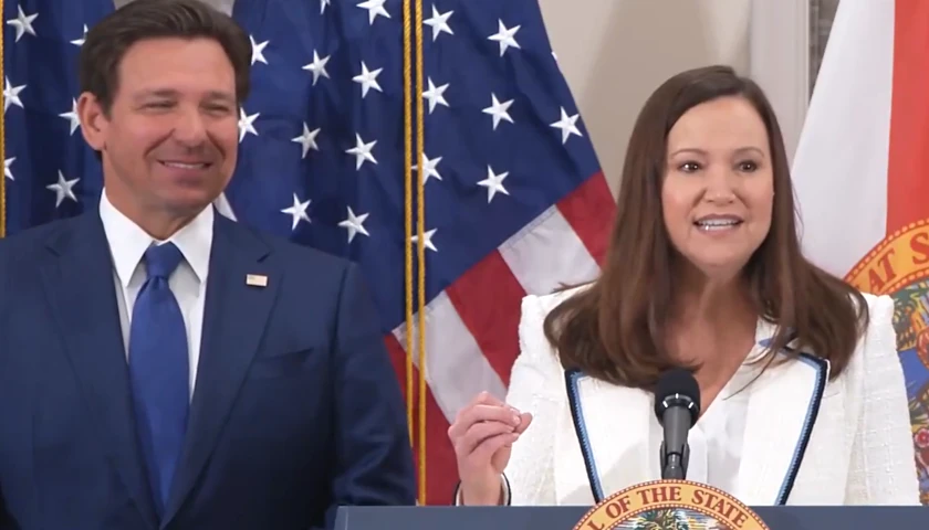 Florida Governor Ron DeSantis and FL AG Ashley Moody