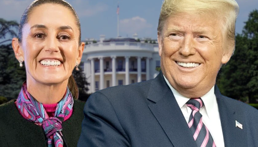 Claudia Sheinbaum and Donald Trump