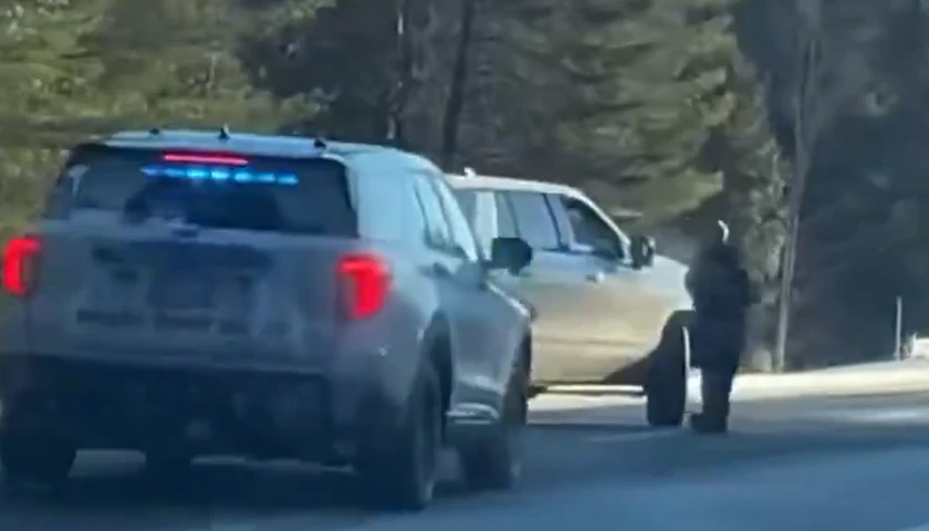 Police on the scene