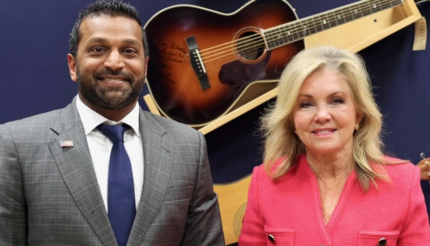 Kash Patel and Senator Marsha Blackburn