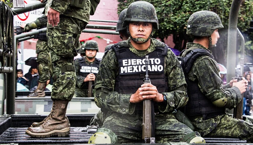 Mexican troops
