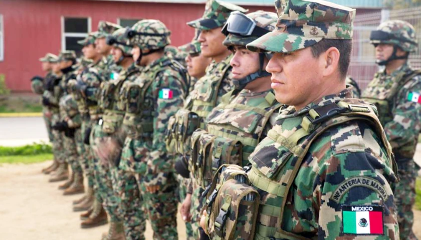 Mexican troops