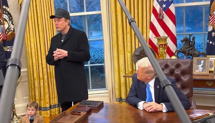 Elon Musk gives and update about DOGE in the Oval Office with President Trump