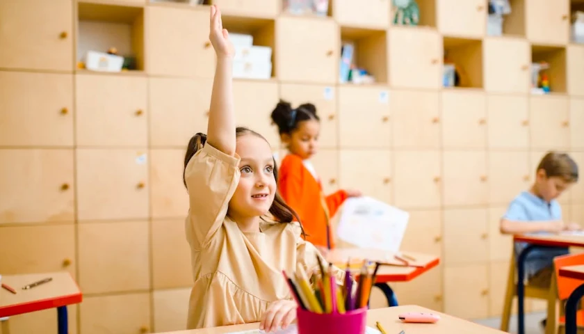 Students asking question