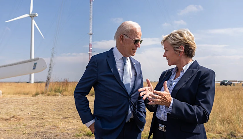 Energy Sec. Jennifer Granholm and President Joe Biden