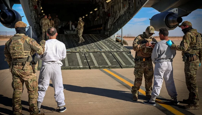 DHS Deportation Flight of Criminal Illegal Aliens
