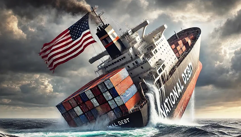 National Debt sinking the S.S. America