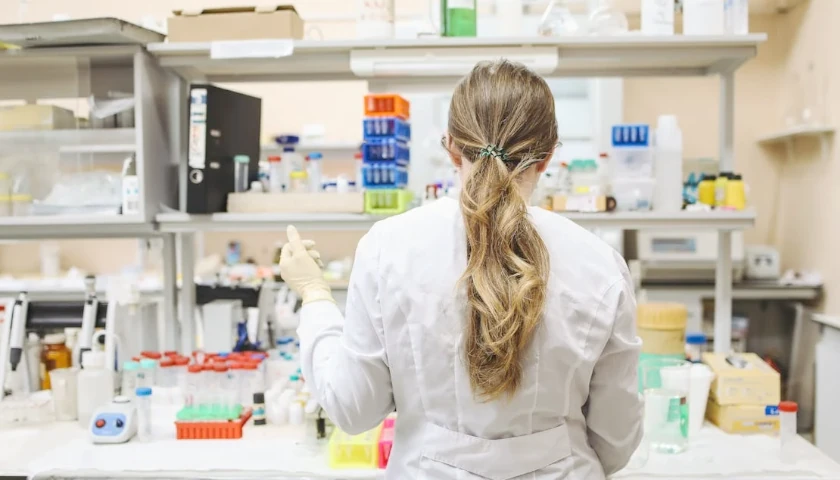 researcher in lab