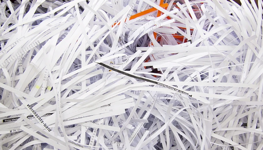 shredded paper